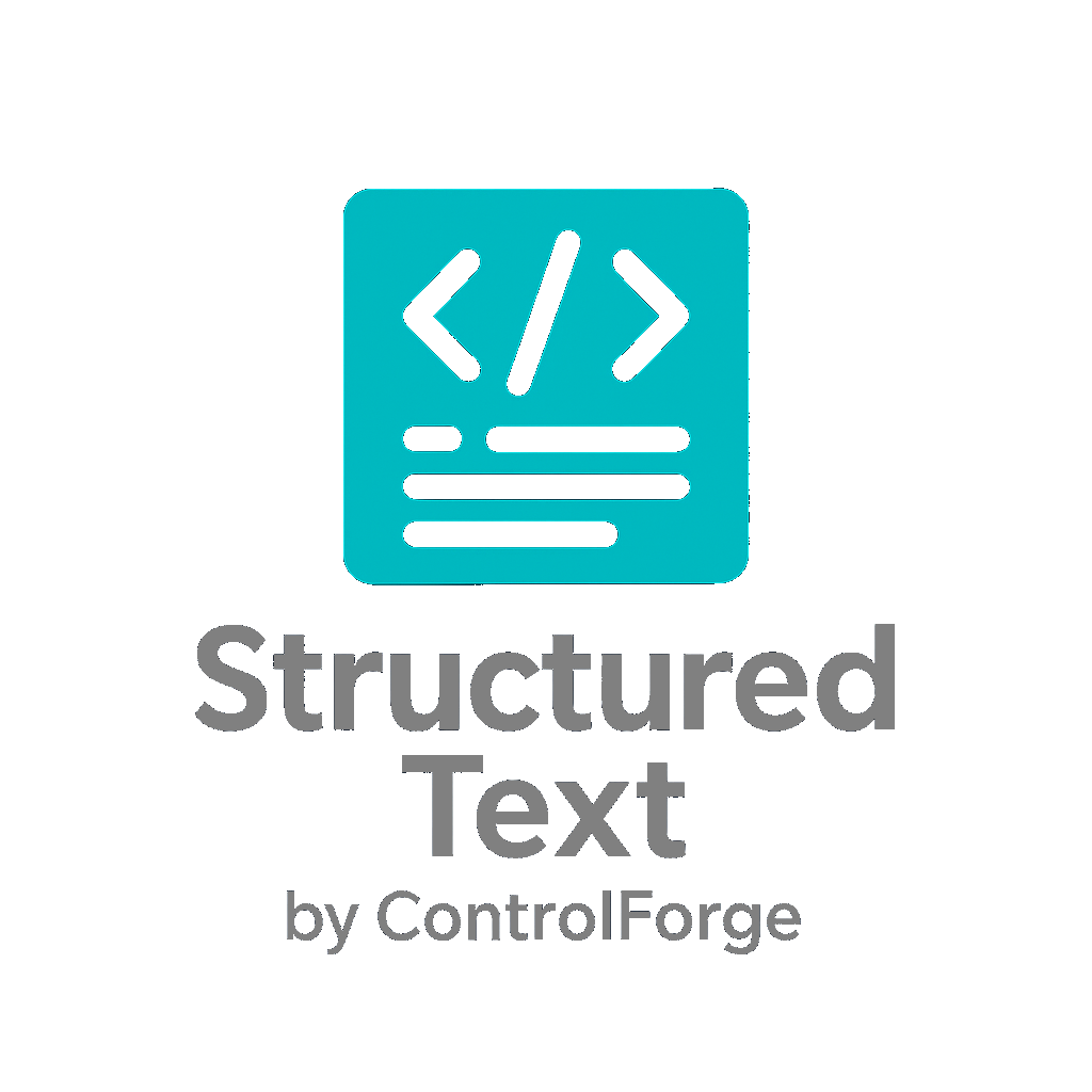 Structured Text by ControlForge Logo
